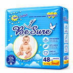 Besure Newborn Baby Diaper - 48pcs - Small