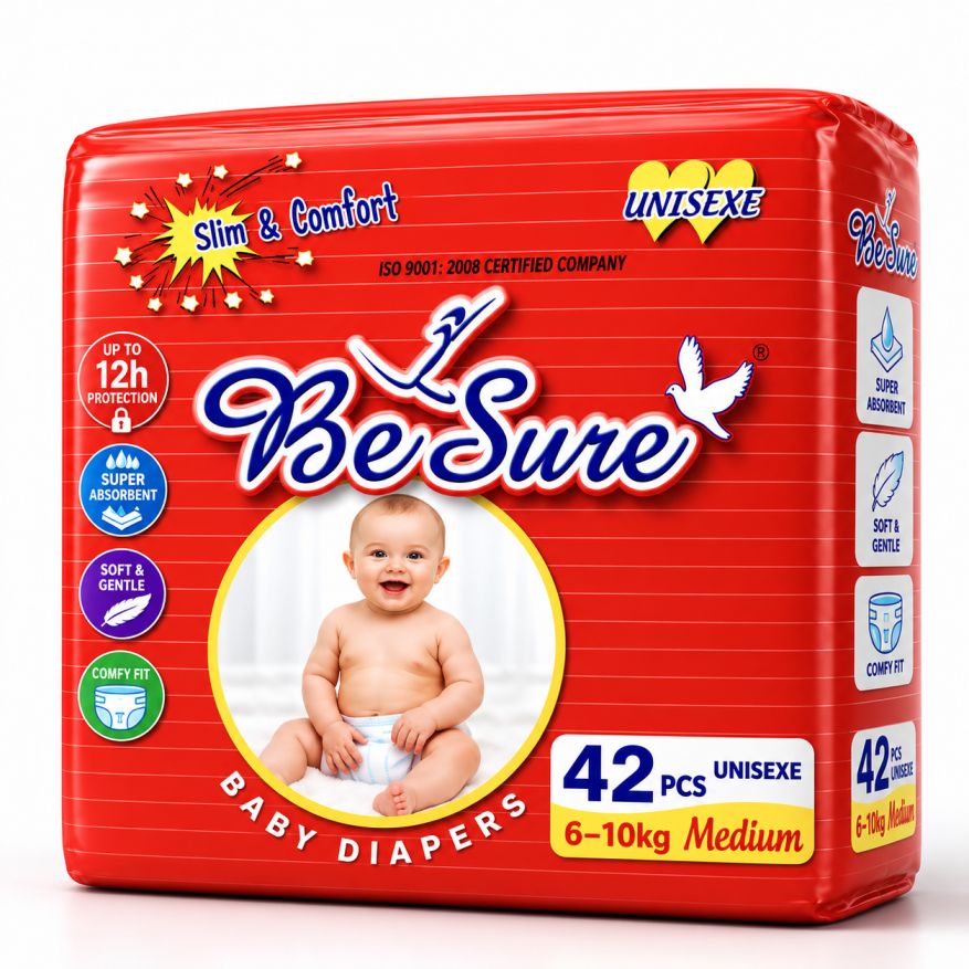 Besure Pant Baby Diaper - 42pcs - Medium